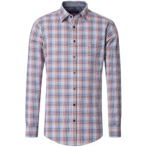 CASA MODA - Sport Casual Fit - Overhemd - Wit - Dobby - Geruit