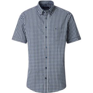 CASA MODA - Overhemd - Lichtblauw - Korte Mouwen - Structuurweving