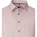 CASA MODA - Sport Casual Fit - Overhemd - Wit - Korte Mouw, Popeline, Easy Iron, Borduur Logo