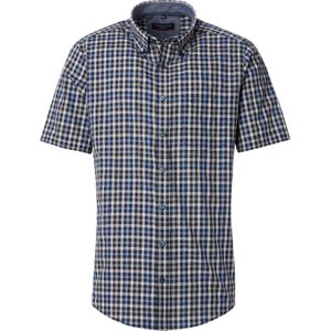 Casa Moda Short Sleeve Freizeithemd Kariert Navy - Größe L