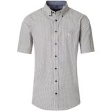 CASA MODA - Sport Casual Fit - Overhemd - Wit - Korte Mouw, Twill, Button-Down Kraag