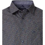 CASA MODA - Sport Casual Fit - Overhemd - Donkerblauw - Korte Mouw, Popeline, Easy Iron