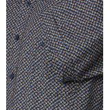 CASA MODA - Sport Casual Fit - Overhemd - Donkerblauw - Korte Mouw, Popeline, Easy Iron