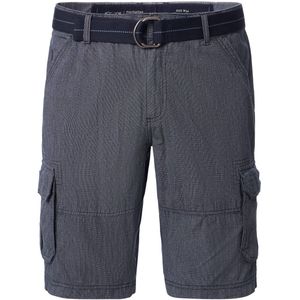 Casa Moda - Bermuda - Blauw - Geruit - Katoen