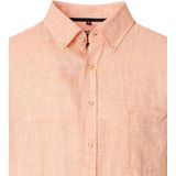 Casa Moda - Korte Mouw Overhemd - Oranje - 100% Linnen