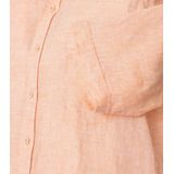 Casa Moda - Korte Mouw Overhemd - Oranje - 100% Linnen