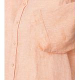 Casa Moda - Korte Mouw Overhemd - Oranje - 100% Linnen