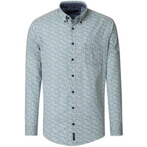 Casa Moda Overhemd - Turquoise Print met Borstzak