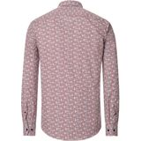 CASA MODA - Casual Fit Overhemd - Blauw - Poplin - Lange Mouwen