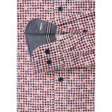 CASA MODA - Casual Fit Overhemd - Blauw - Poplin - Lange Mouwen