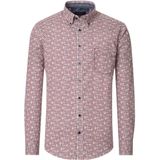 CASA MODA - Casual Fit Overhemd - Blauw - Poplin - Lange Mouwen