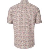 Casa Moda - Linnen Overhemd - Rood - 55% Linnen / 45% Katoen - Korte Mouw, Kent Kraag, Met Borstzak