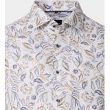 Venti - Kent - Overhemd - Beige - Lange Mouw - Modern Fit