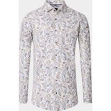 Venti - Kent - Overhemd - Beige - Lange Mouw - Modern Fit