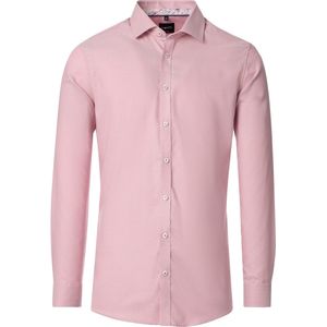 VENTI body fit overhemd, structuur, rood