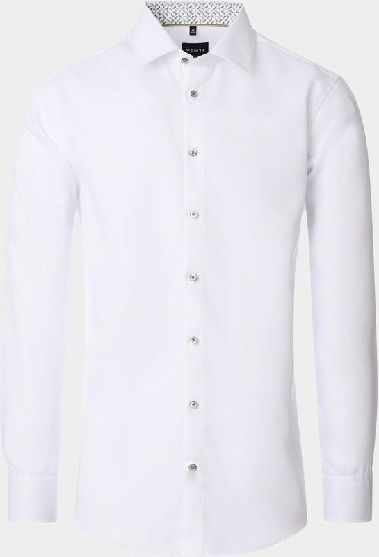 Venti - 154412300 - Overhemd - Wit - Lange Mouw - Modern Fit