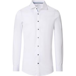 VENTI - Body Fit Overhemd - Wit - Twill