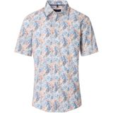 CASA MODA - Casual Fit Overhemd - Korte Mouwen - Lichtblauw - Poplin