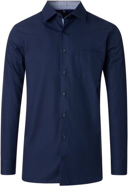 CASA MODA - Comfort Fit - Overhemd - Blauw - Popeline