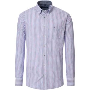 CASA MODA - Casual Overhemd - Blauw - Poplin - Comfort Fit