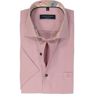 CASA MODA - Comfort Fit - Overhemd - Rood - Korte Mouw - Strijkvrij