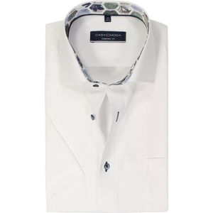 CASA MODA - Comfort Fit - Overhemd - Wit - Korte Mouw - Strijkvrij