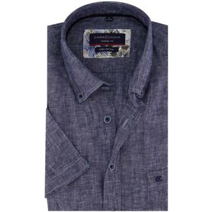 Casa Moda casual overhemd korte mouw donkerblauw
