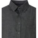 Casa Moda - Casual Fit - Overhemd - Groen - 100% Linnen