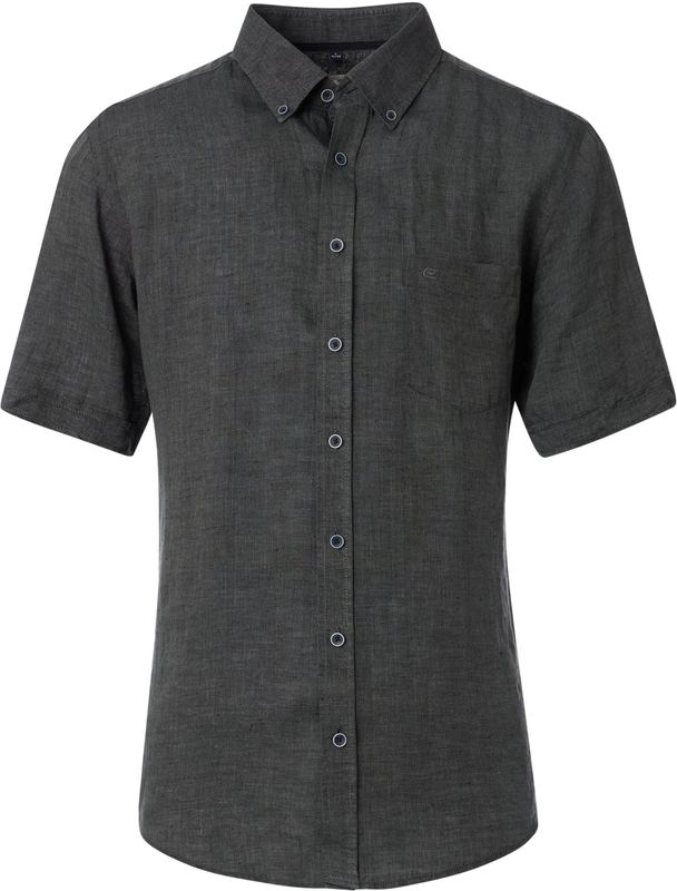 Casa Moda - Casual Fit - Overhemd - Groen - 100% Linnen