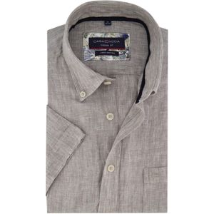 Casa Moda - Linnen Overhemd - Beige - Effen