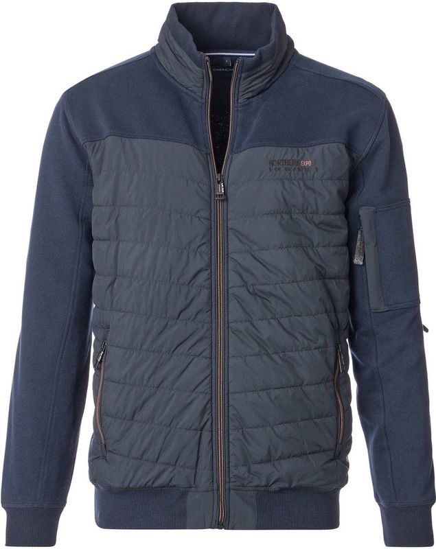 Casa Moda - Sportief Vest - Donkerblauw - Gewatteerde Voorzijde - Heren