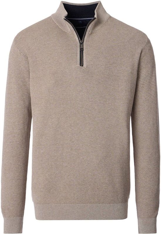 Casa Moda - Halfzip Trui - Beige - Schipperstrui