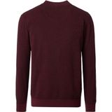 Casa Moda - Vest Zip Structure - Bordeaux - Heren