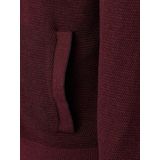 Casa Moda - Vest Zip Structure - Bordeaux - Heren