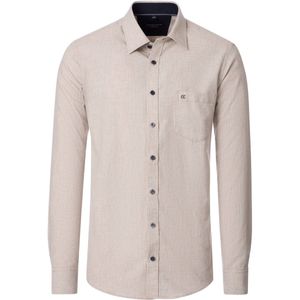 Casa Moda - Overhemd Structure - Beige - Heren - Casual