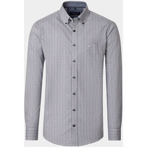 Casamoda - Casual Fit - Hemd - Groen - Lange Mouw - 100% Katoen