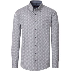 Casa Moda Heren overhemd lange mouw groen (Maat: S)