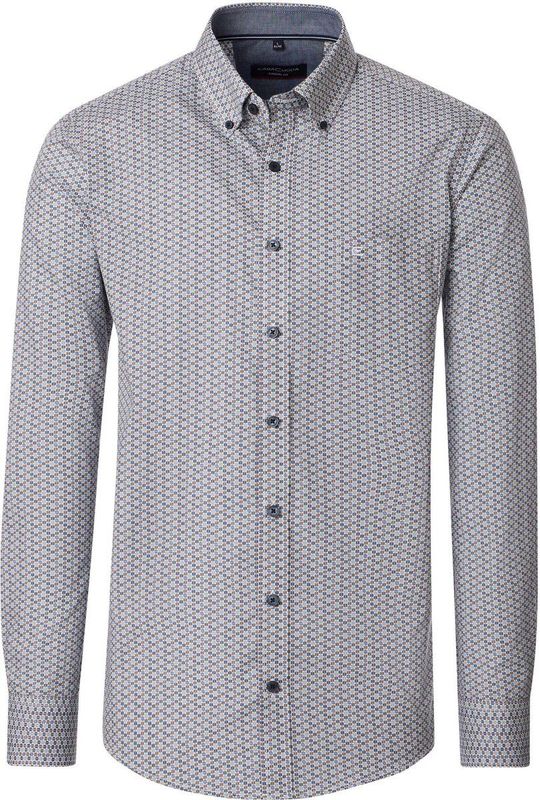 Casamoda - B.D. Casual Fit - Hemd - Groen - Lange Mouw