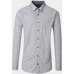 Casamoda - Casual Hemd Lange Mouw - Bruin - B.D. Casual Fit