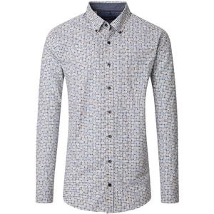 Casamoda - Casual Hemd Lange Mouw - Bruin - B.D. Casual Fit