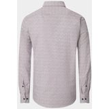 Casa Moda - Heren Overhemd - Bruin - Lange Mouw - Casual Fit