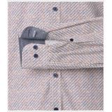 Casa Moda - Heren Overhemd - Bruin - Lange Mouw - Casual Fit