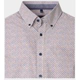 Casa Moda - Heren Overhemd - Bruin - Lange Mouw - Casual Fit