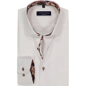 Casa Moda Overhemd lange mouw wit (Maat: 39) - Effen