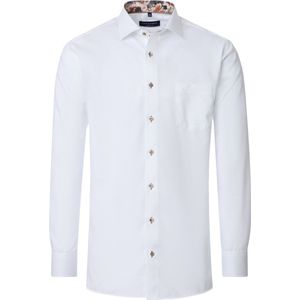 CASA MODA - Comfort Fit - Overhemd - Wit - Popeline - Strijkvrij