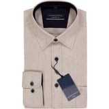 CASA MODA - Sport Comfort Fit - Overhemd - Beige - Strijkvriendelijk