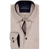 CASA MODA - Sport Comfort Fit - Overhemd - Beige - Strijkvriendelijk