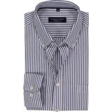 Casa Moda - Casual Overhemd - Blauw - Gestreept