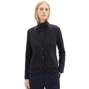 Tom Tailor Sweatblazer Ottoman met opgestikte zakken en structuur