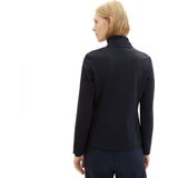 TOM TAILOR - Basic Poefblazer - Indigo Vintage Heather Blauw - Polyester Katoen